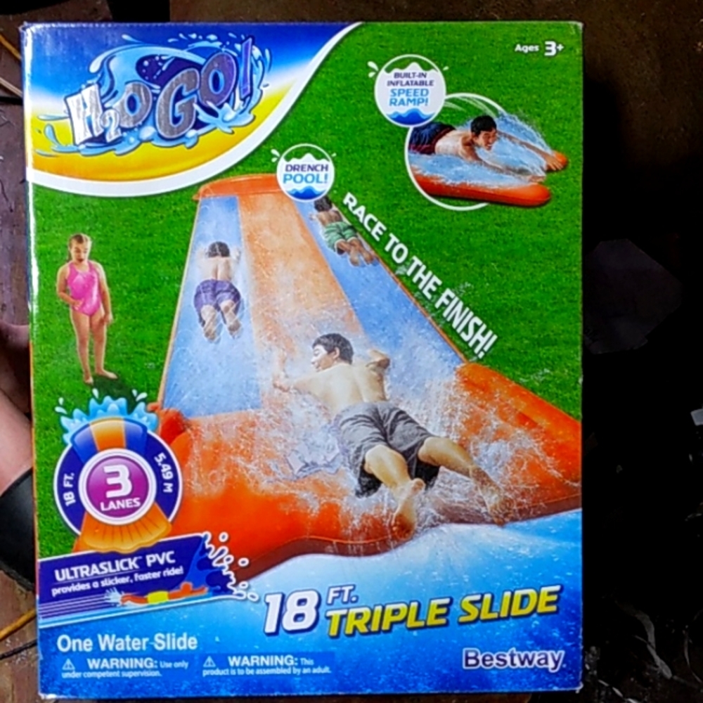 18ft triple slide